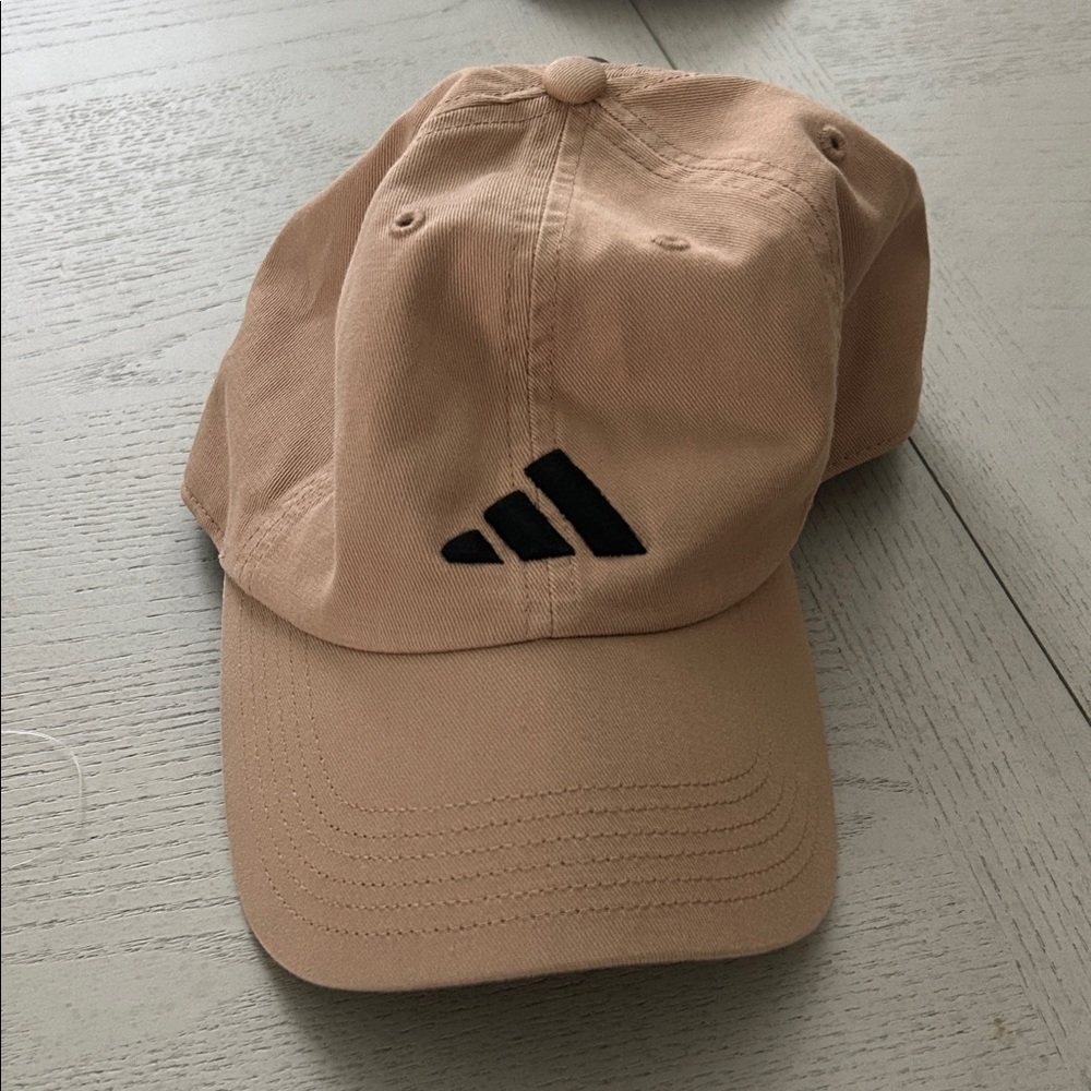 Adidas Beige Cap with Black Logo